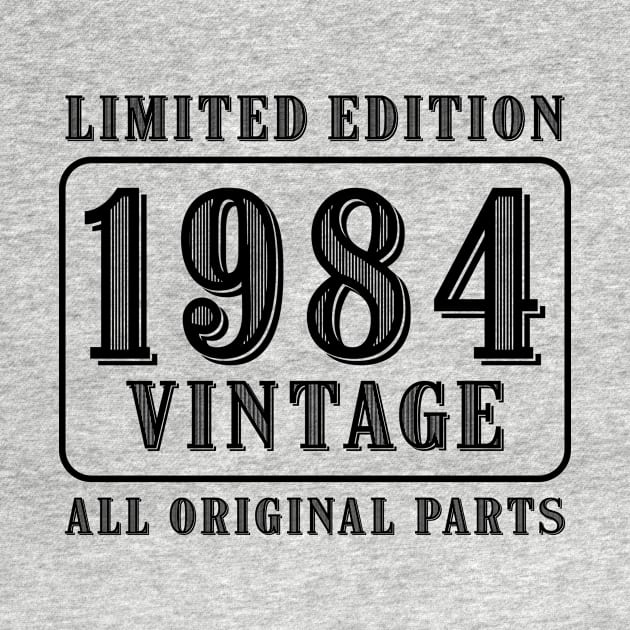 All original parts vintage 1984 limited edition birthday by colorsplash